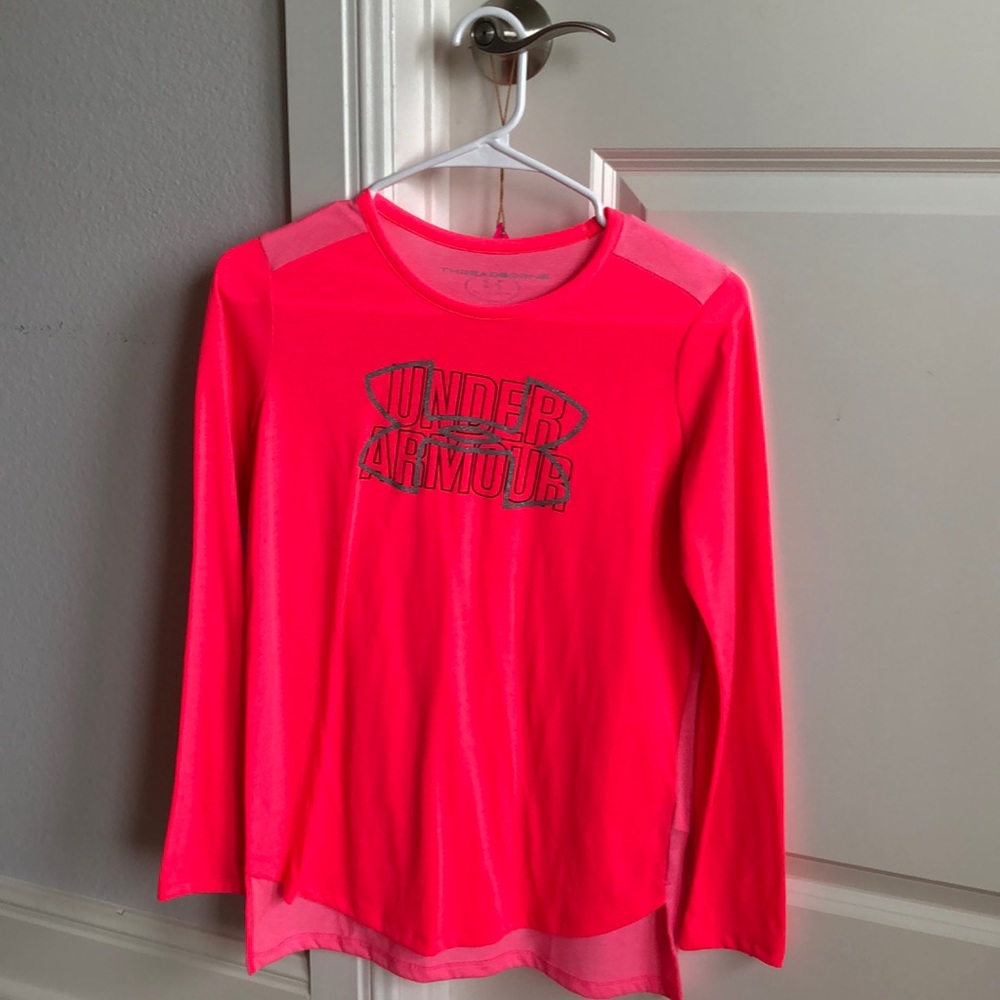 Pink under armor long sleeve